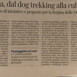 Cortina, dal dog trekking alla cultura