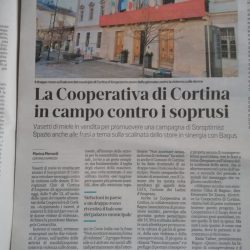 La Cooperativa di Cortina in campo contro i soprusi
