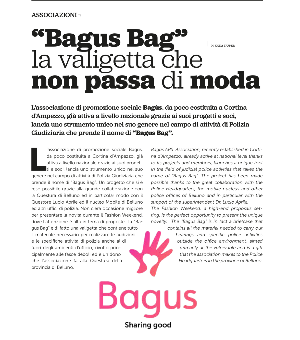 Bagus Bag la valigetta che non passa di moda